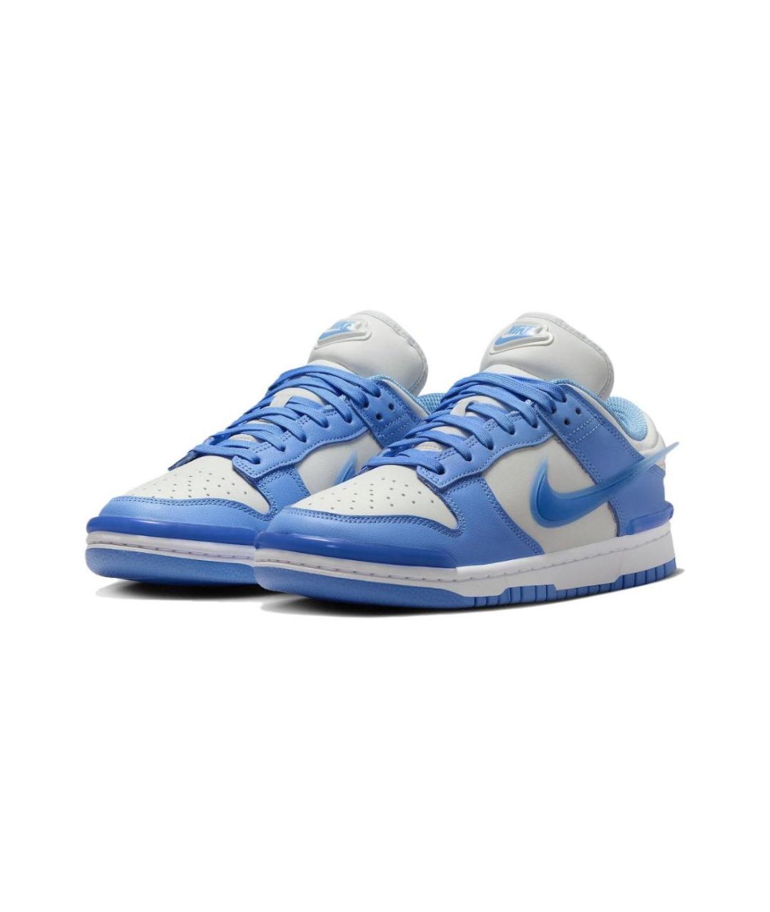 NIKE Голубые кожаные кроссовки, фото 2