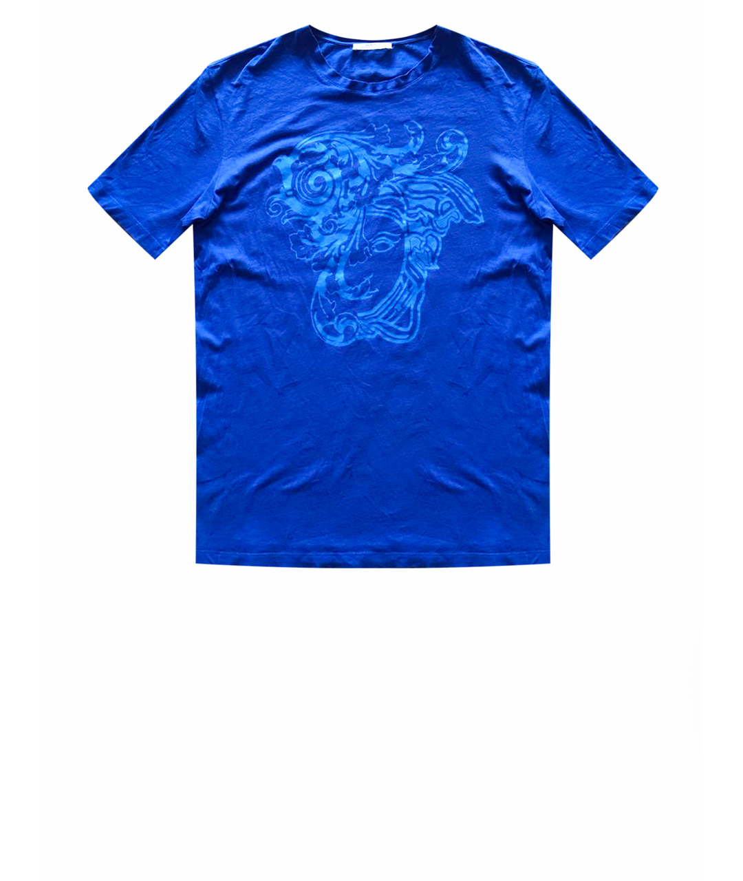 VERSACE COLLECTION Синяя хлопковая футболка, фото 1
