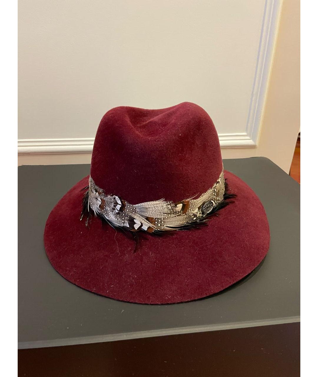 CHANEL Бордовая шерстяная шляпа, фото 9