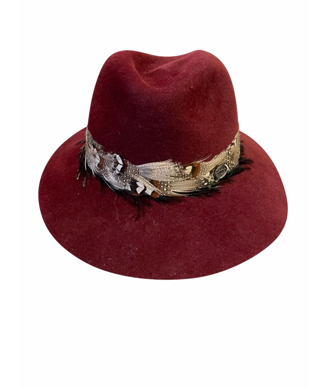 CHANEL Бордовая шерстяная шляпа, фото 1
