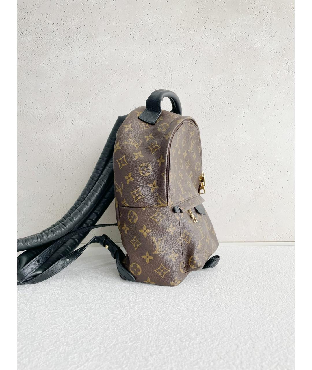 LOUIS VUITTON Коричневый кожаный рюкзак, фото 3