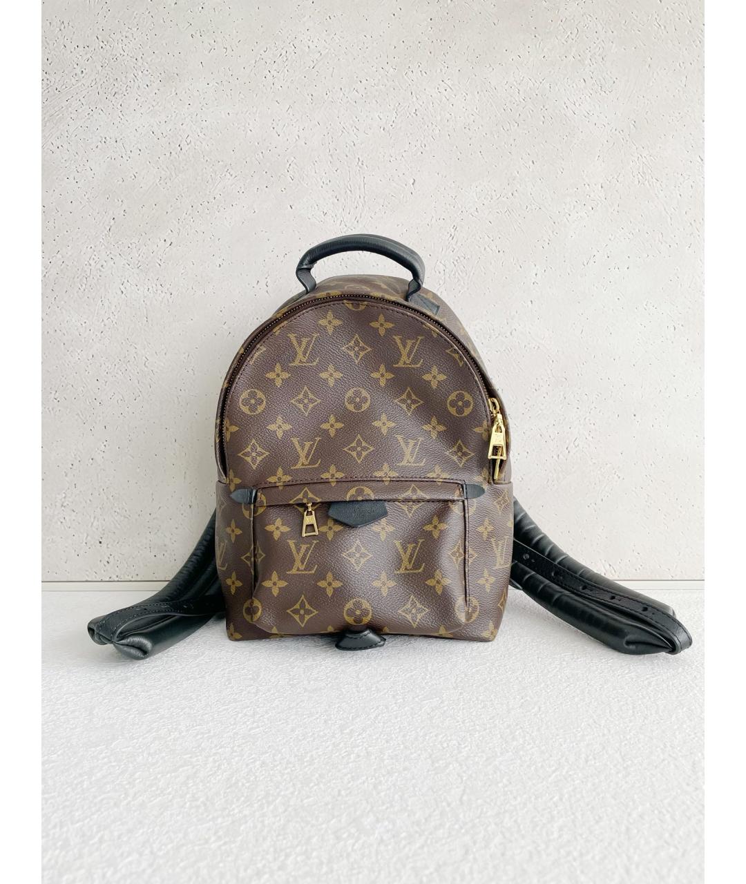 LOUIS VUITTON Коричневый кожаный рюкзак, фото 7