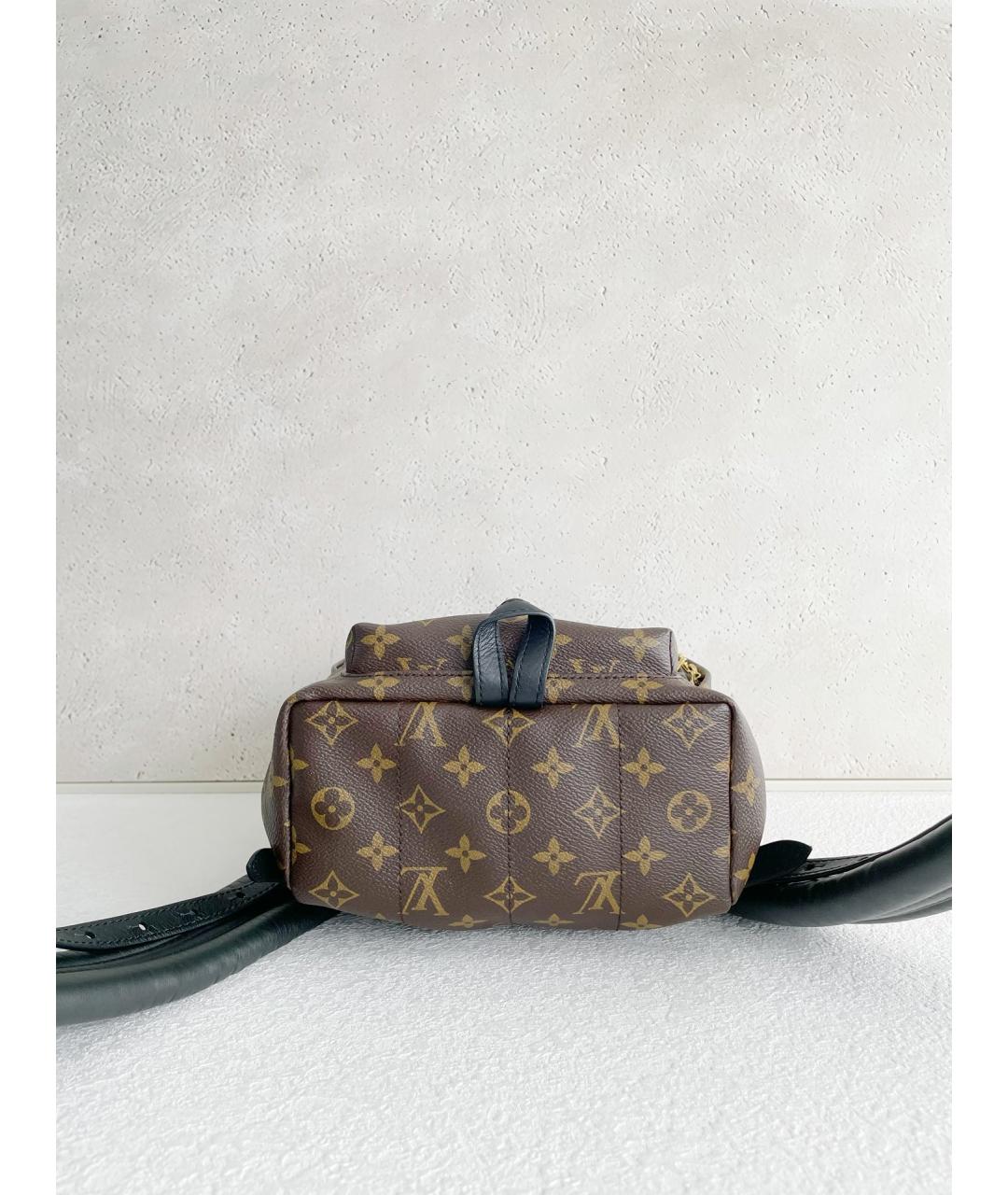LOUIS VUITTON Коричневый кожаный рюкзак, фото 5