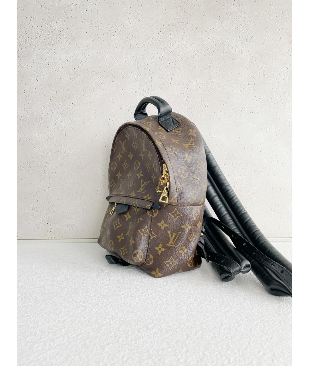 LOUIS VUITTON Коричневый кожаный рюкзак, фото 4