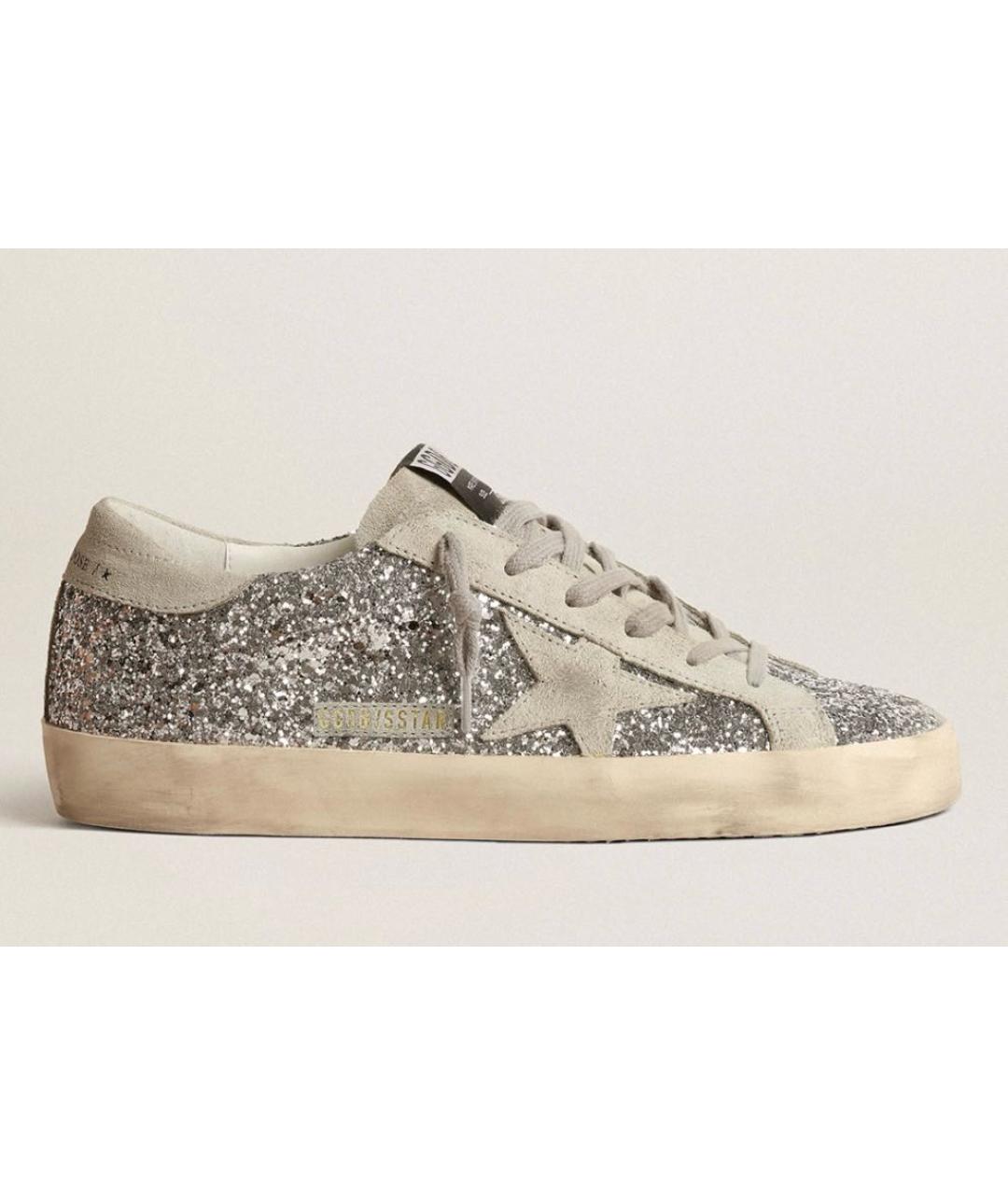 GOLDEN GOOSE DELUXE BRAND Серые кожаные кеды, фото 6