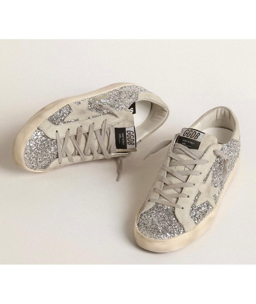 GOLDEN GOOSE DELUXE BRAND Серые кожаные кеды, фото 2