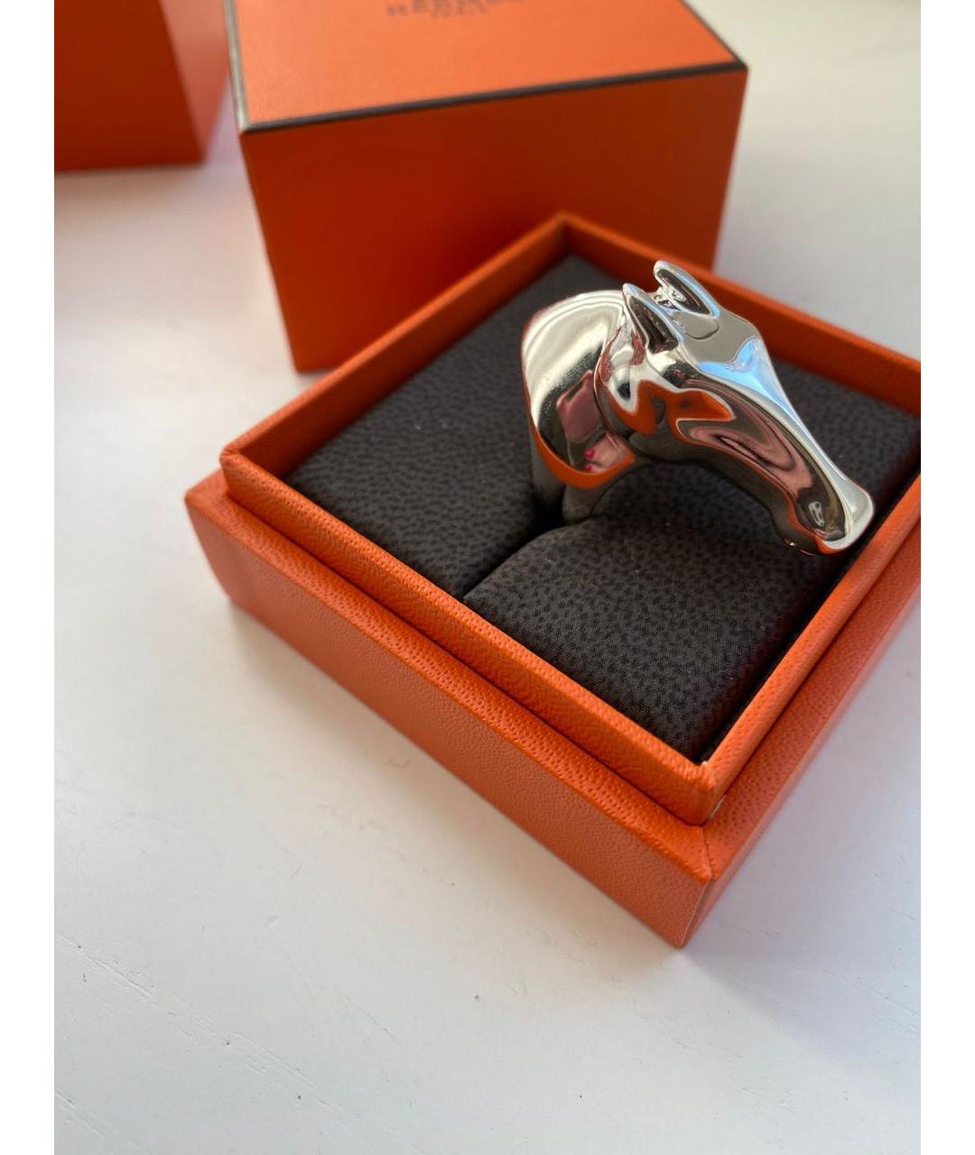 HERMES PRE-OWNED Серебряное серебряное кольцо, фото 2