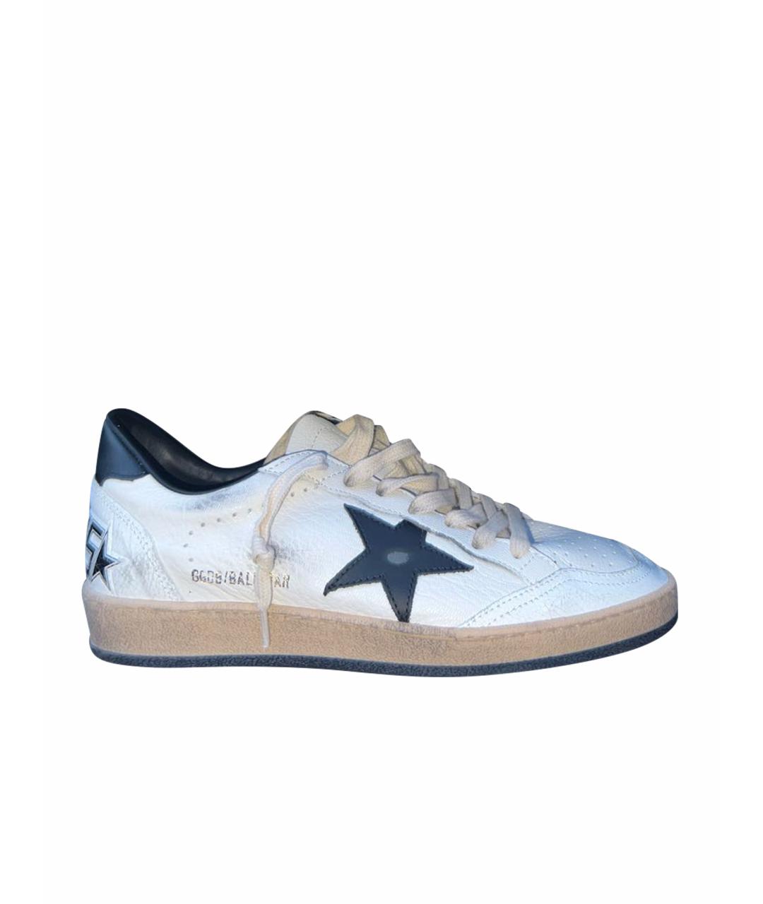 GOLDEN GOOSE DELUXE BRAND Белые кожаные кеды, фото 1