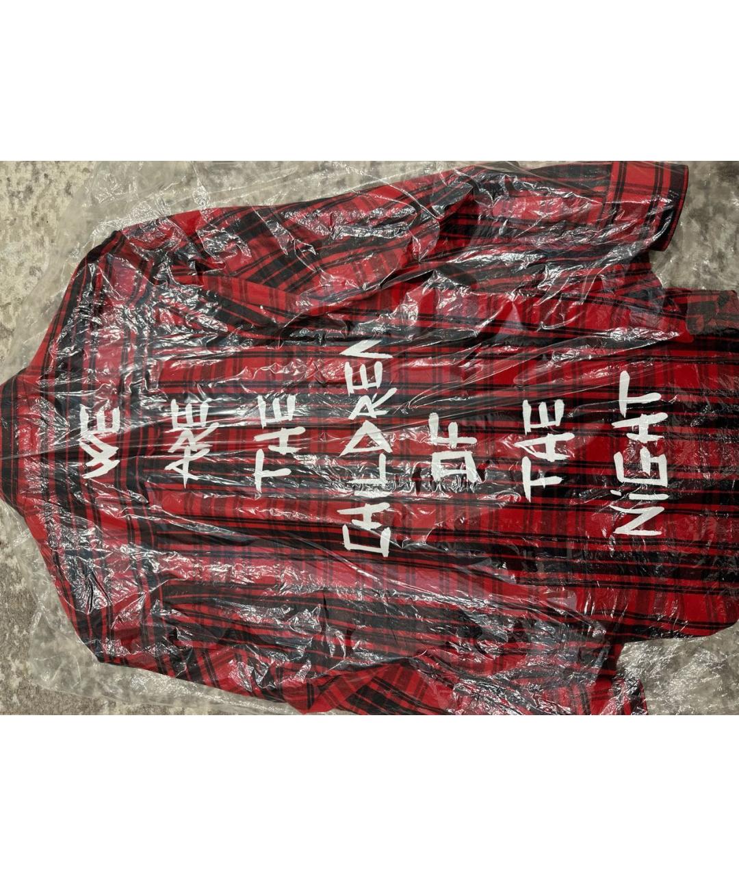 VETEMENTS Красная хлопковая рубашка, фото 3