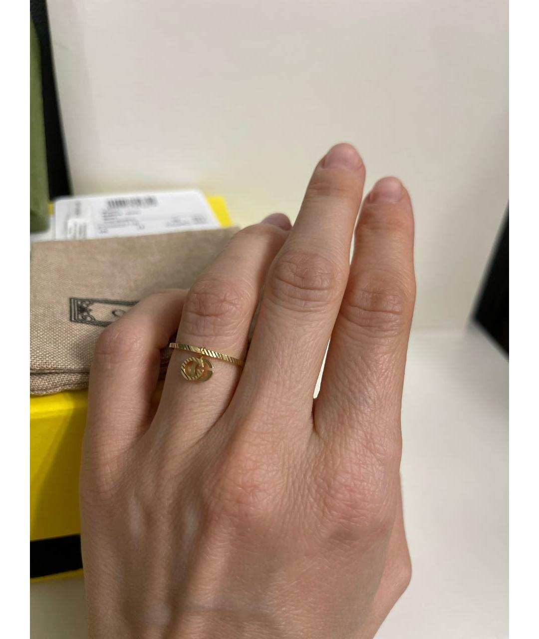 GUCCI Желтое кольцо из желтого золота, фото 3