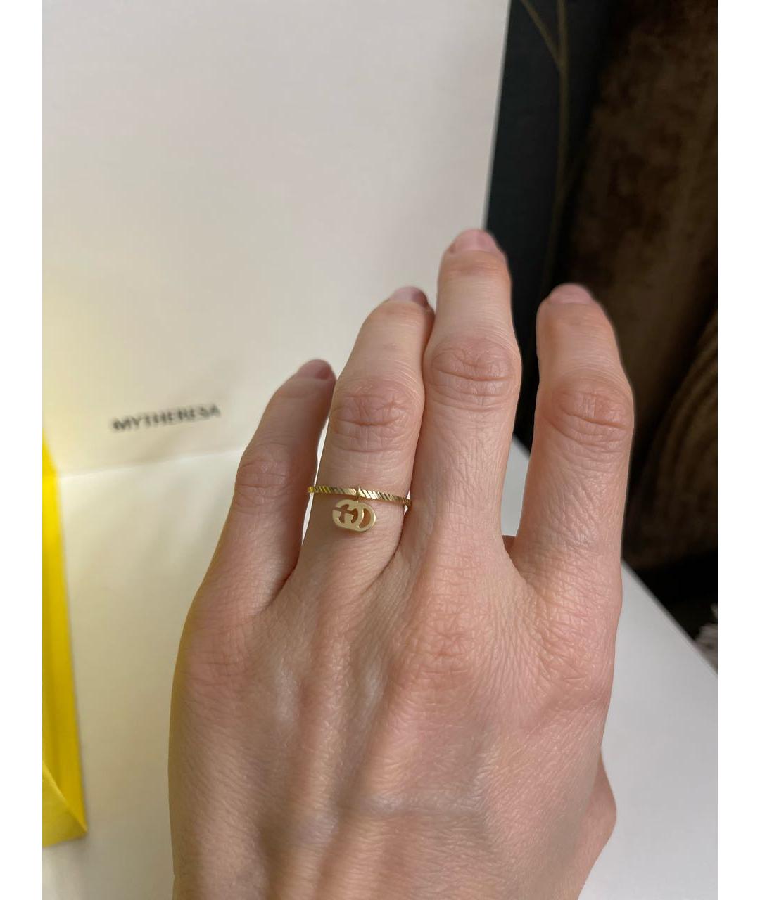 GUCCI Желтое кольцо из желтого золота, фото 4