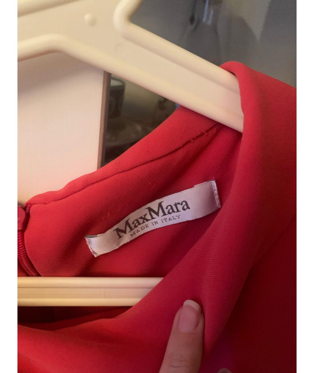 MAX MARA Розовое шелковое повседневное платье, фото 3