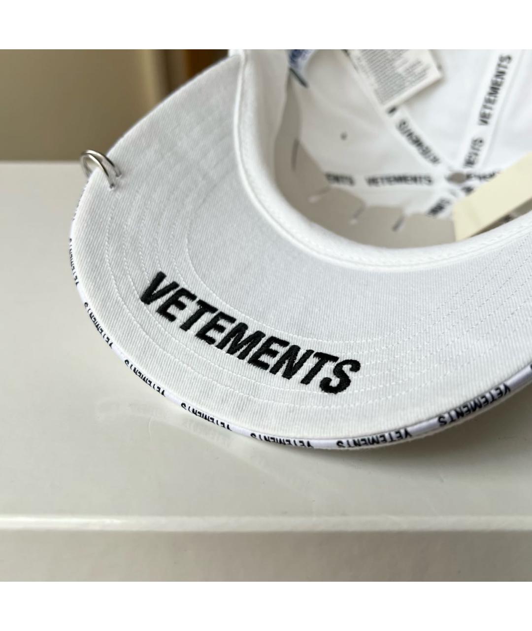 VETEMENTS Белая хлопковая кепка/бейсболка, фото 7