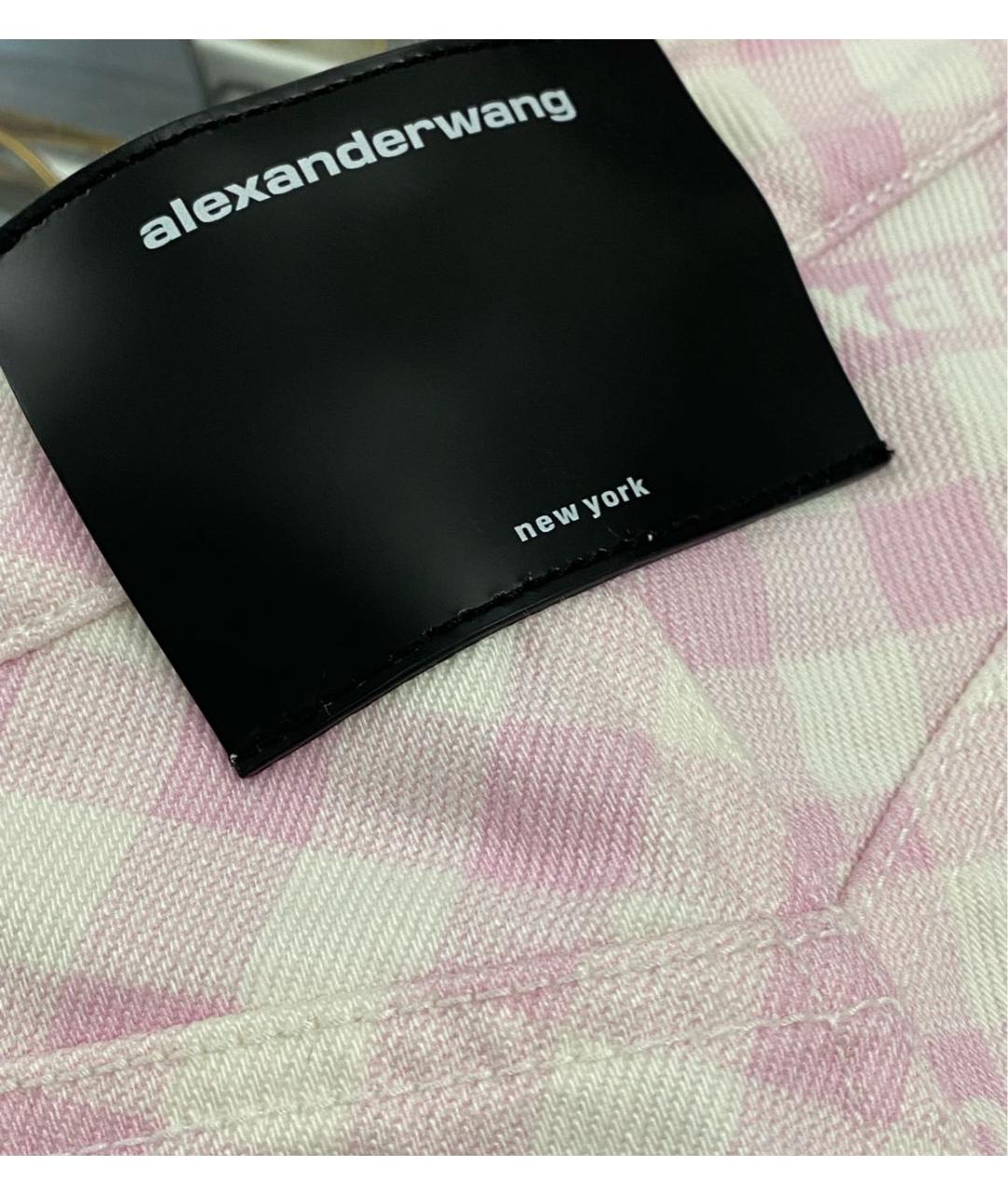 ALEXANDER WANG Розовые хлопковые шорты, фото 4