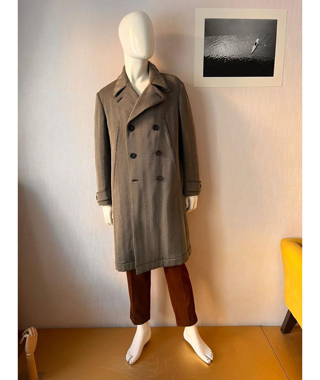 BALDESSARINI Серое шерстяное пальто, фото 8