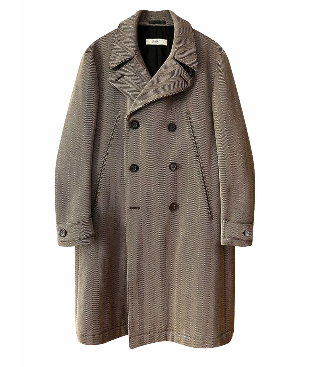 BALDESSARINI Серое шерстяное пальто, фото 1