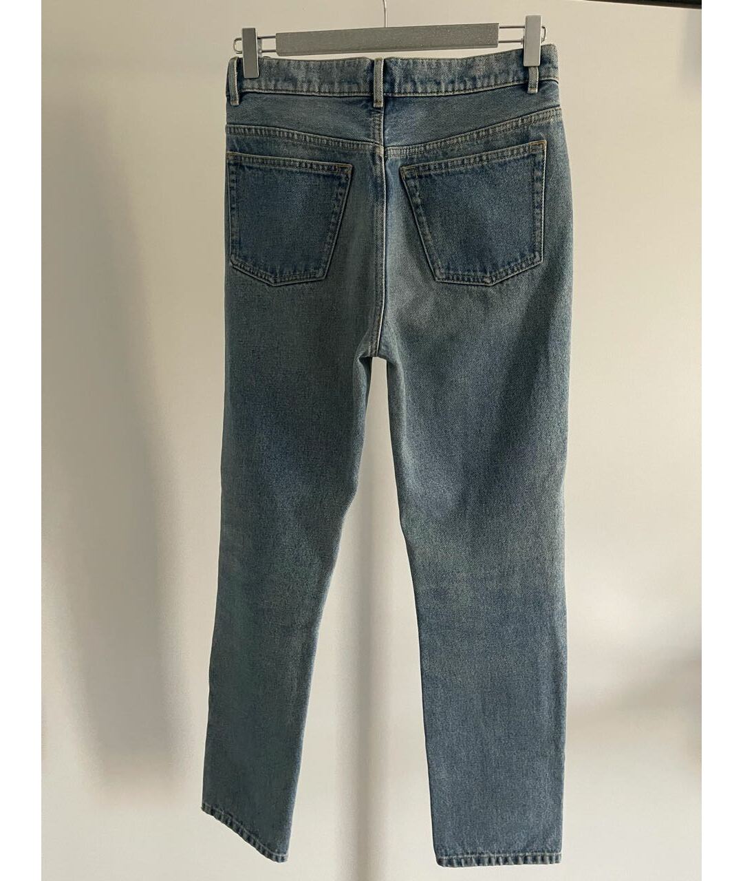 BALENCIAGA Синие хлопковые прямые джинсы, фото 3
