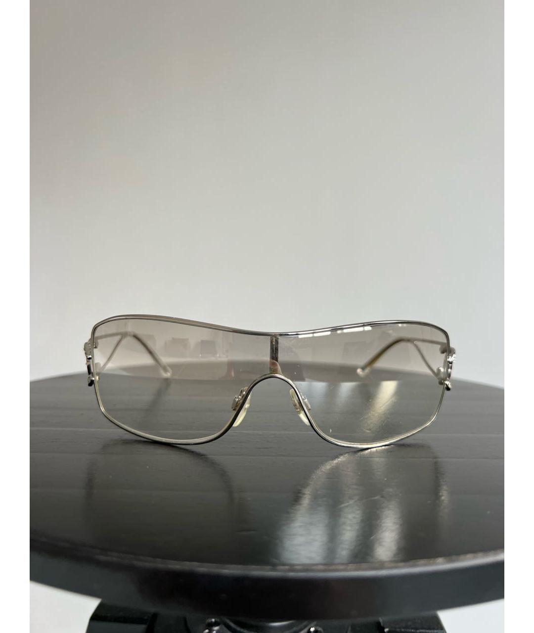 CHANEL PRE-OWNED Бежевые солнцезащитные очки, фото 7