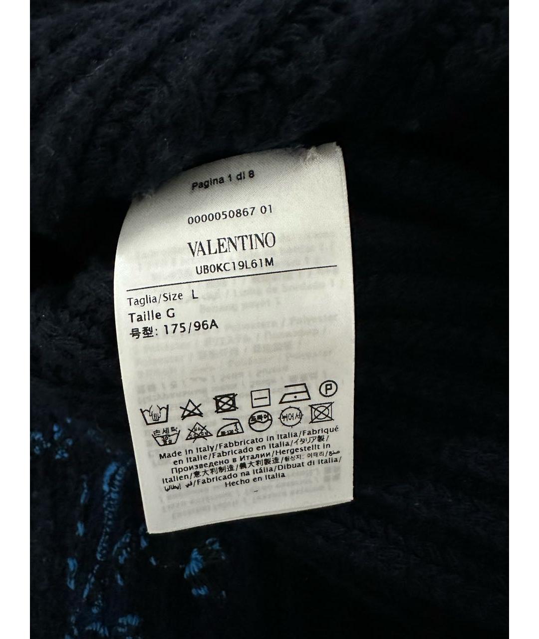 VALENTINO Темно-синий кашемировый кардиган, фото 6