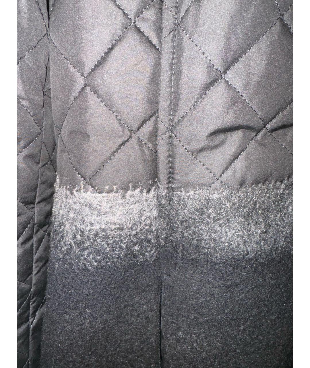SALVATORE FERRAGAMO Черное полиэстеровое пальто, фото 2