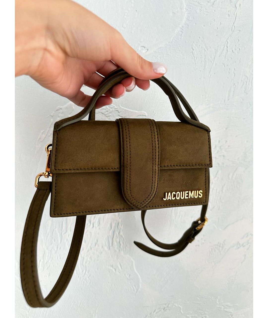 JACQUEMUS Хаки сумка через плечо, фото 7