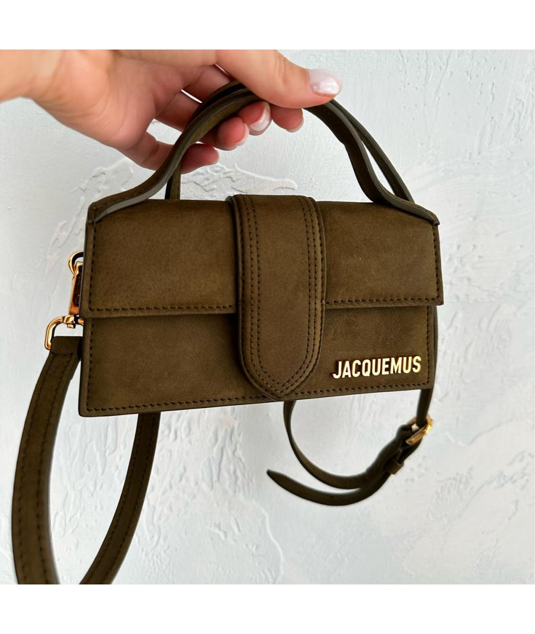 JACQUEMUS Хаки сумка через плечо, фото 8