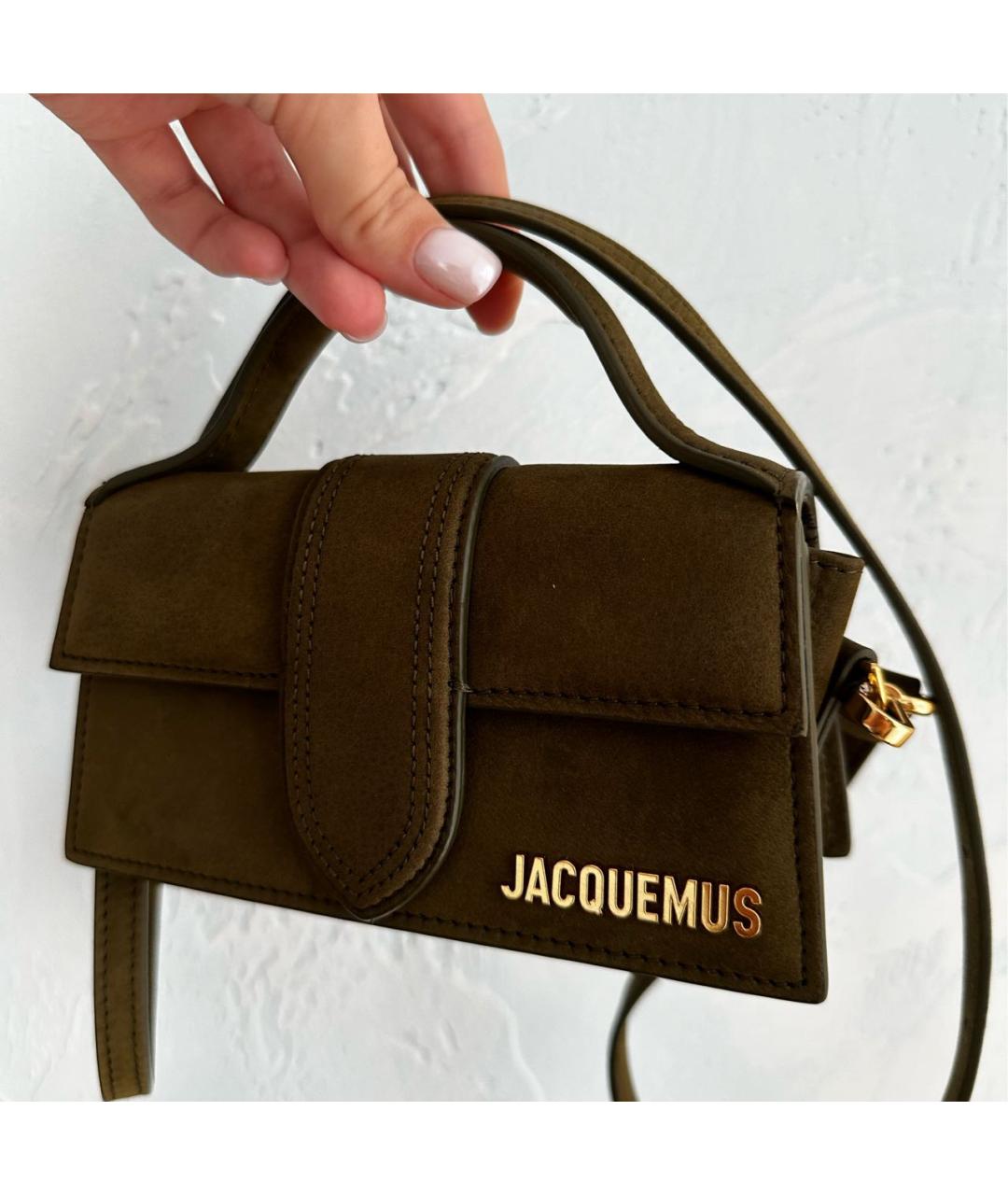 JACQUEMUS Хаки сумка через плечо, фото 2