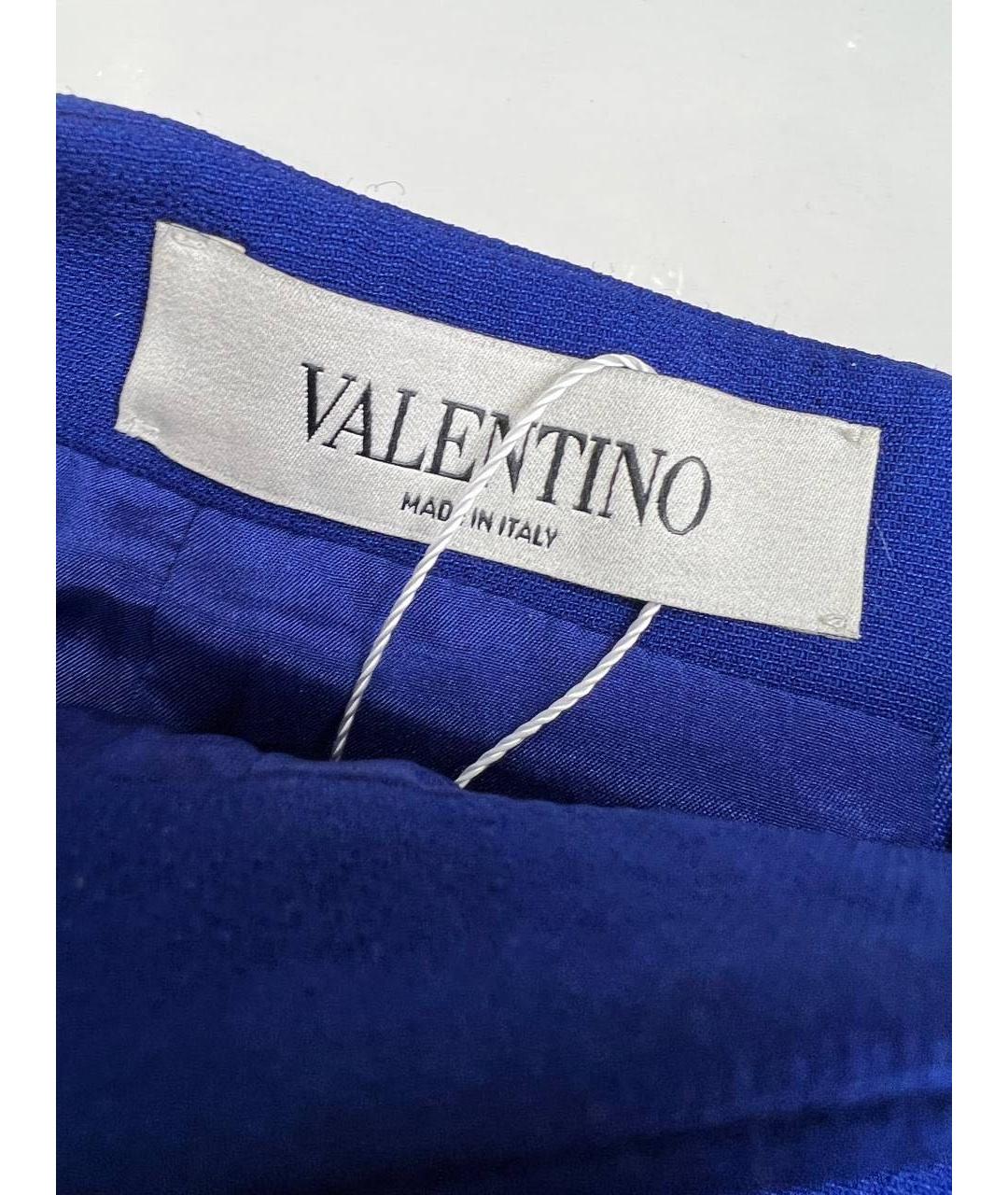 VALENTINO Синяя юбка мини, фото 3