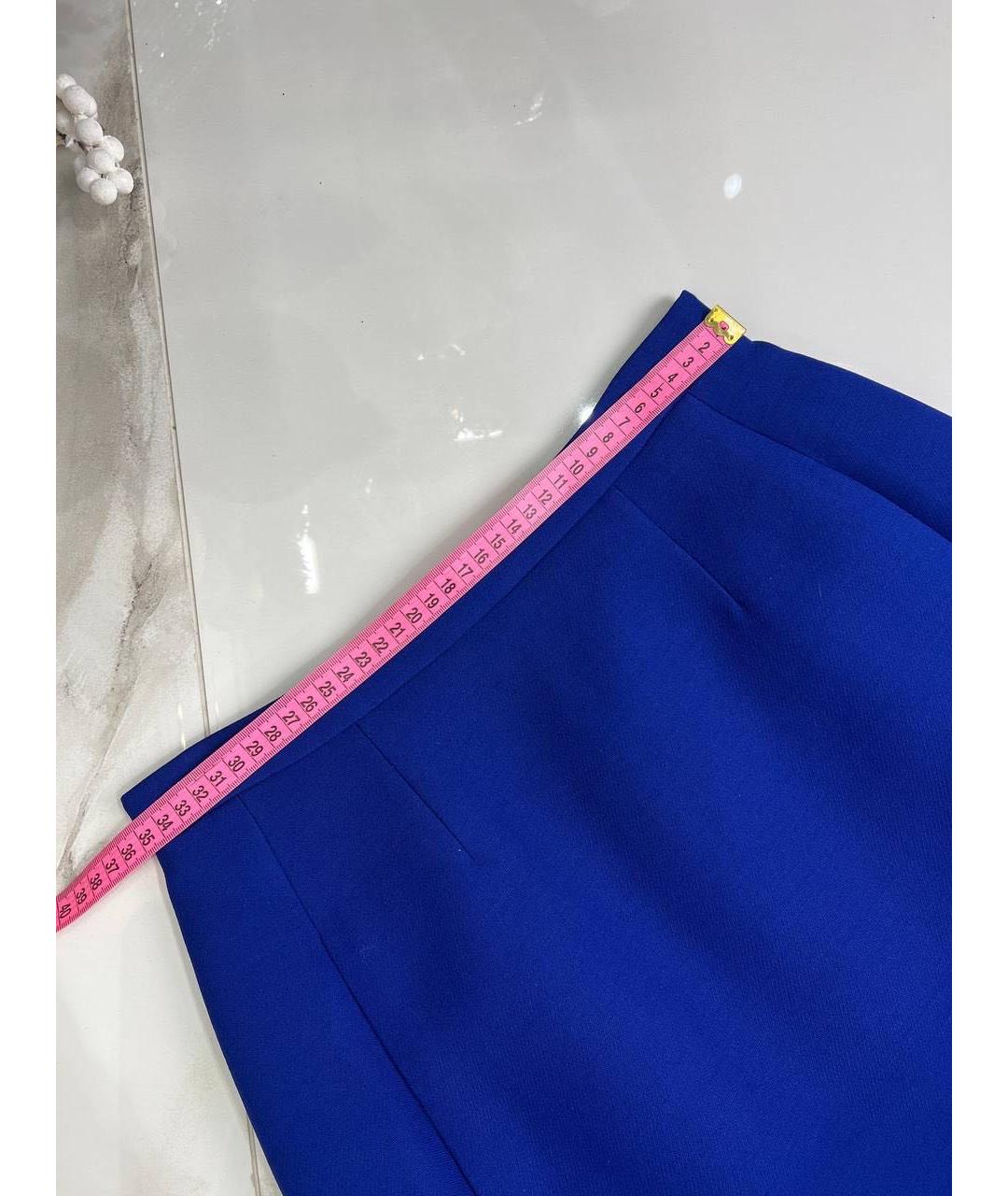 VALENTINO Синяя юбка мини, фото 4