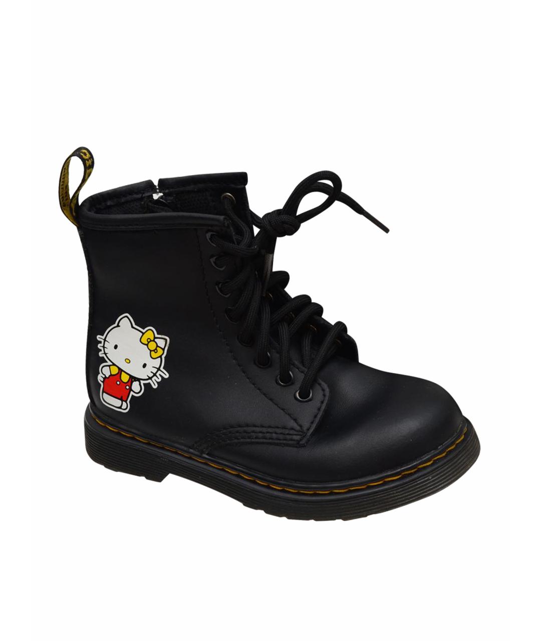 DR. MARTENS Черные кожаные ботинки, фото 1