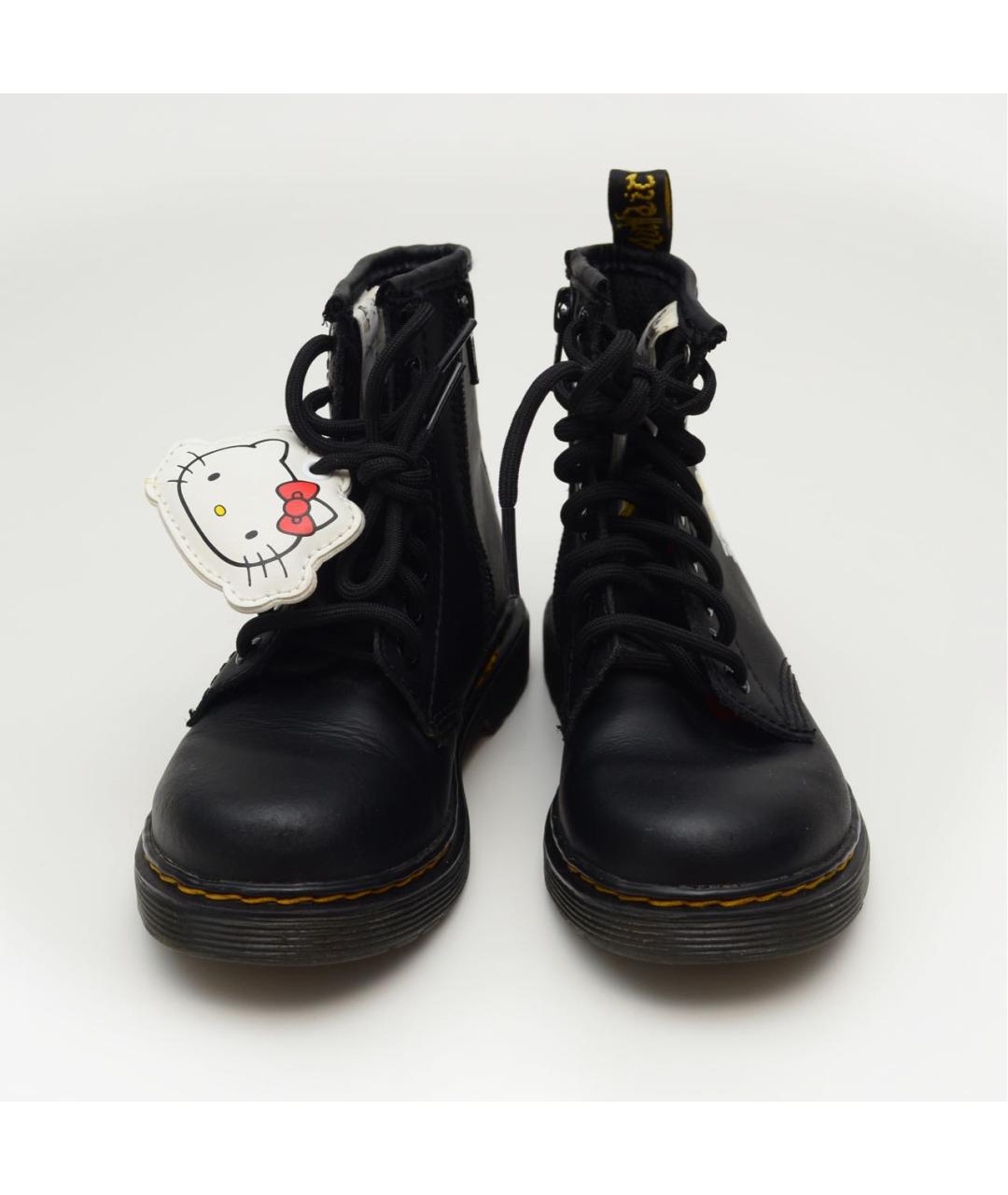 DR. MARTENS Черные кожаные ботинки, фото 2