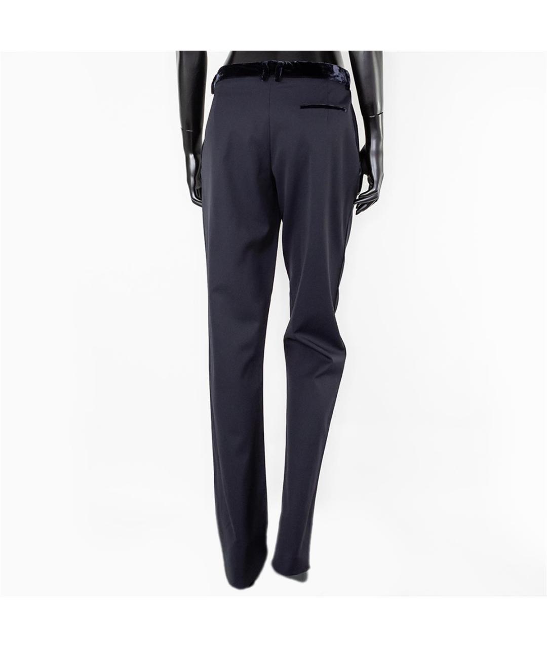 JIL SANDER Черные прямые брюки, фото 3