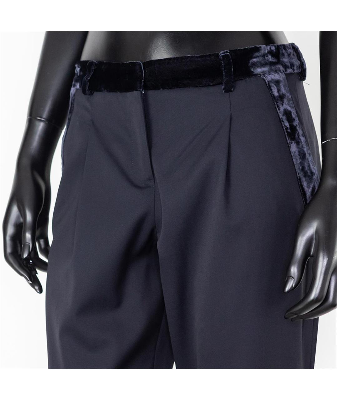 JIL SANDER Черные прямые брюки, фото 2