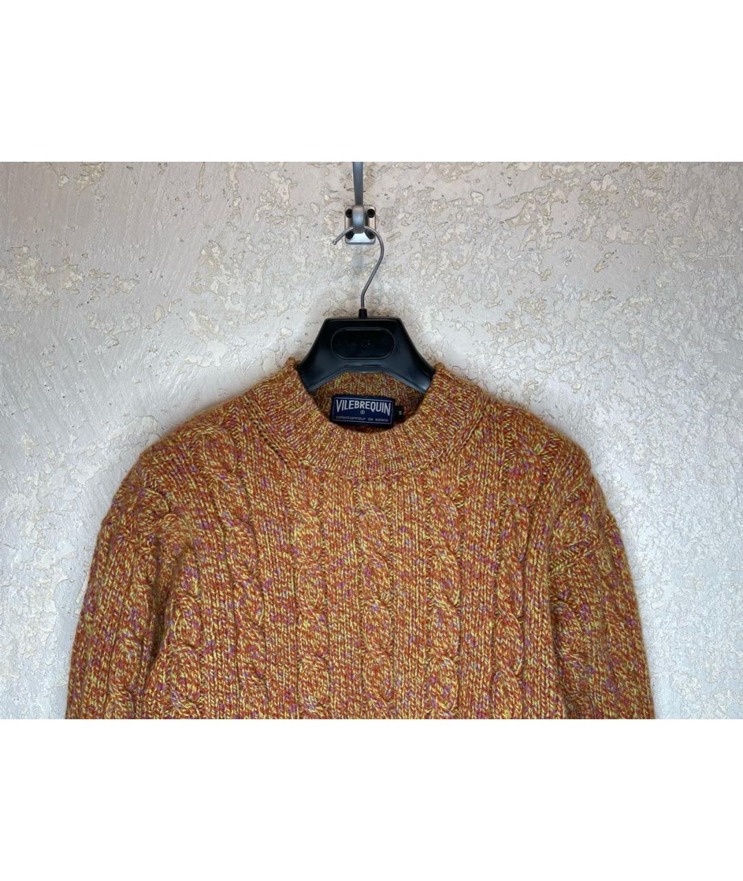 VILEBREQUIN Оранжевый шерстяной джемпер / свитер, фото 2