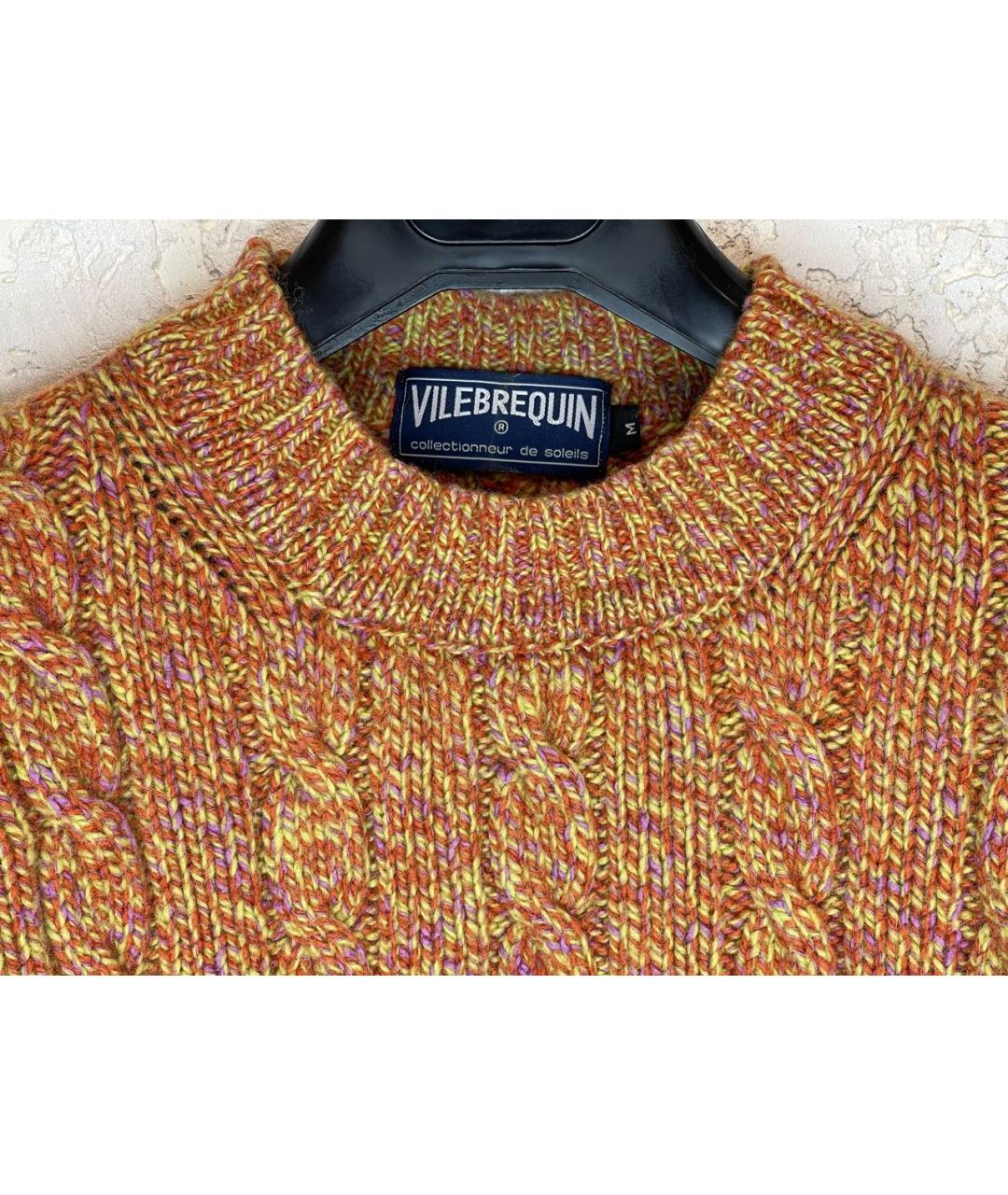 VILEBREQUIN Оранжевый шерстяной джемпер / свитер, фото 3