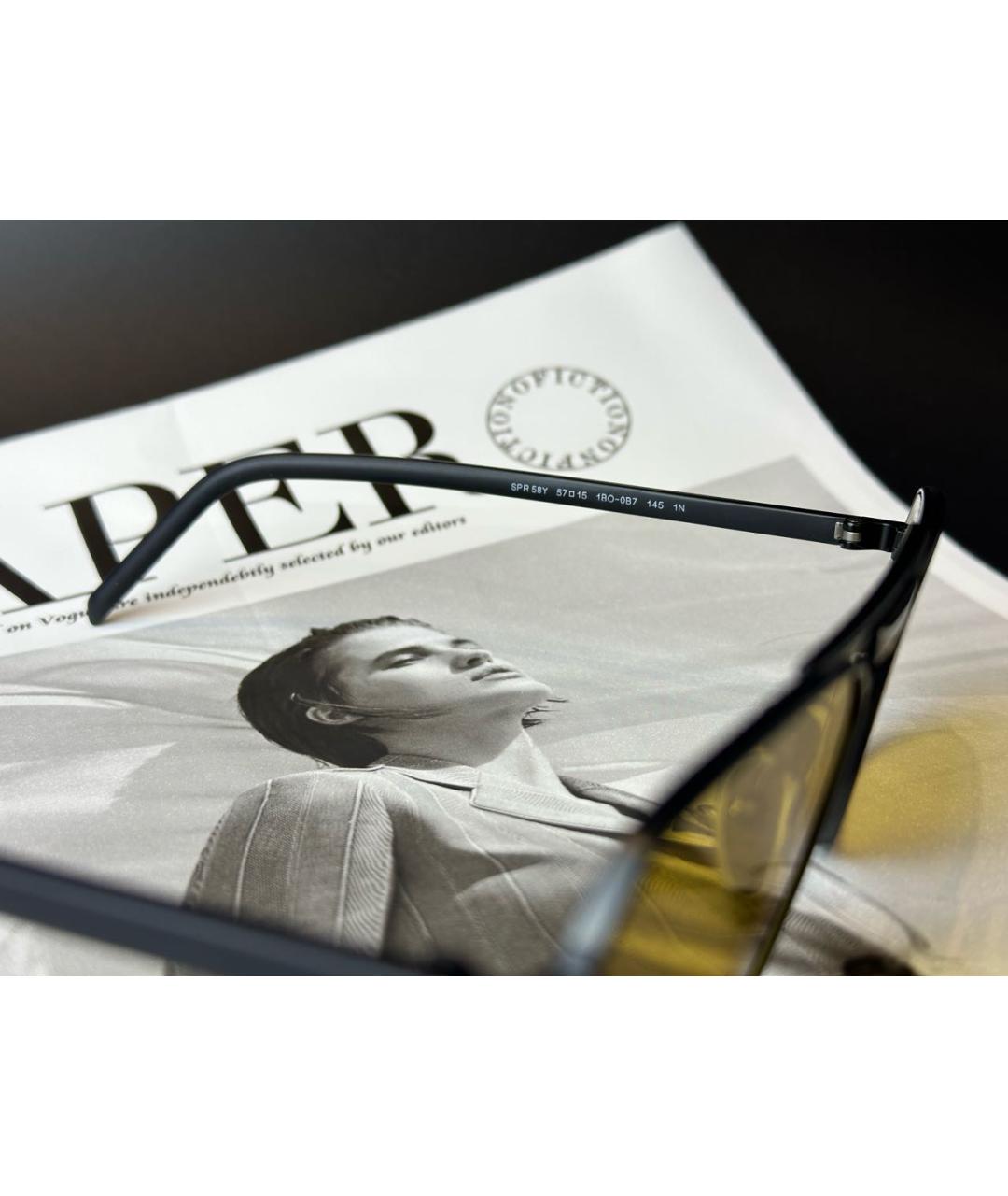PRADA Желтые металлические солнцезащитные очки, фото 4