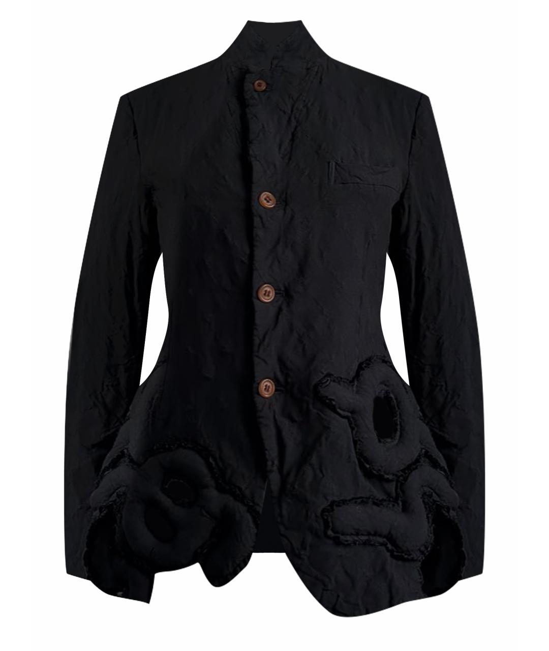 COMME DES GARÇONS Черный хлопковый жакет/пиджак, фото 1