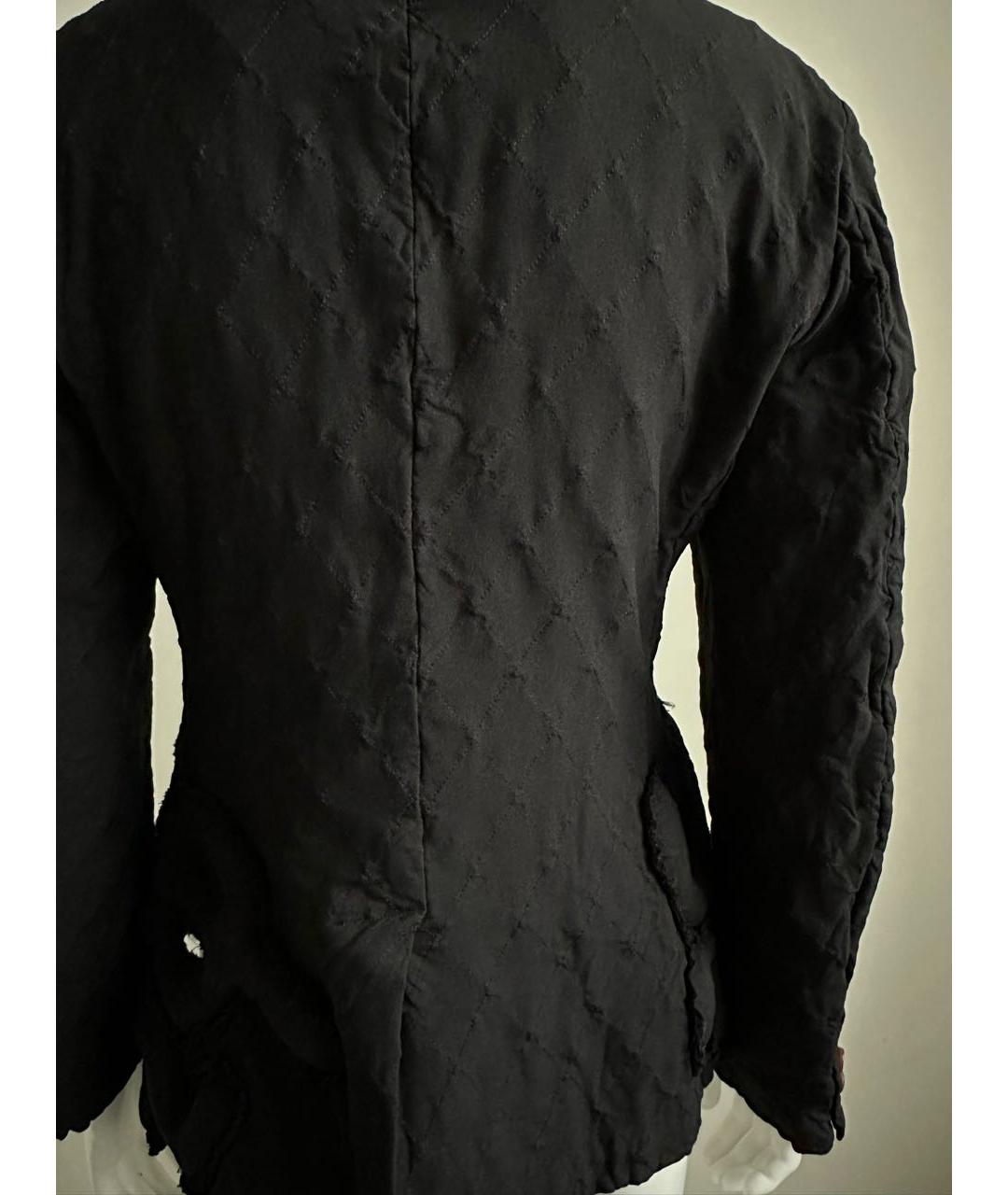 COMME DES GARÇONS Черный хлопковый жакет/пиджак, фото 8