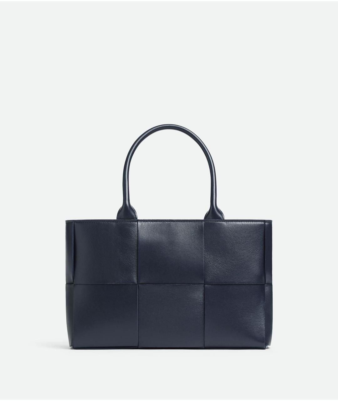 BOTTEGA VENETA Антрацитовая кожаная сумка тоут, фото 5
