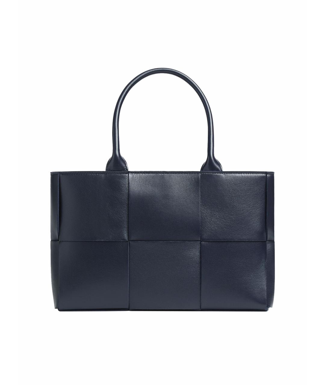 BOTTEGA VENETA Антрацитовая кожаная сумка тоут, фото 1