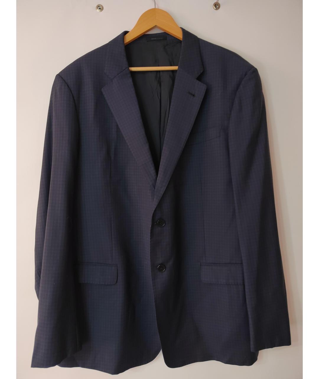 ARMANI COLLEZIONI Темно-синий шерстяной пиджак, фото 9