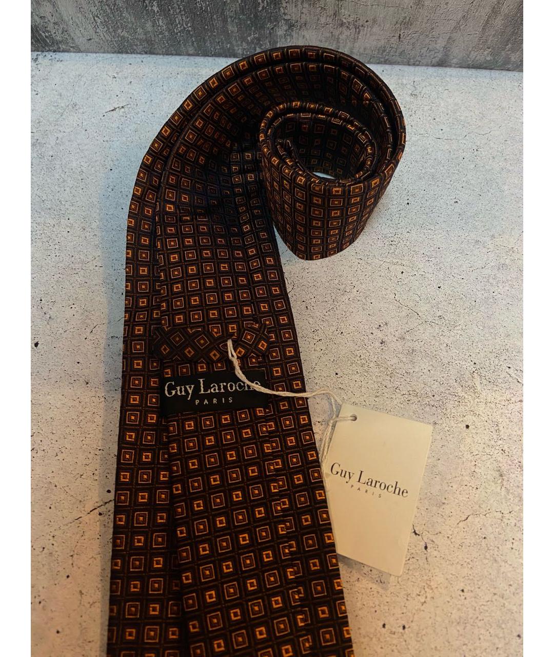 GUY LAROCHE Мульти шелковый галстук, фото 3