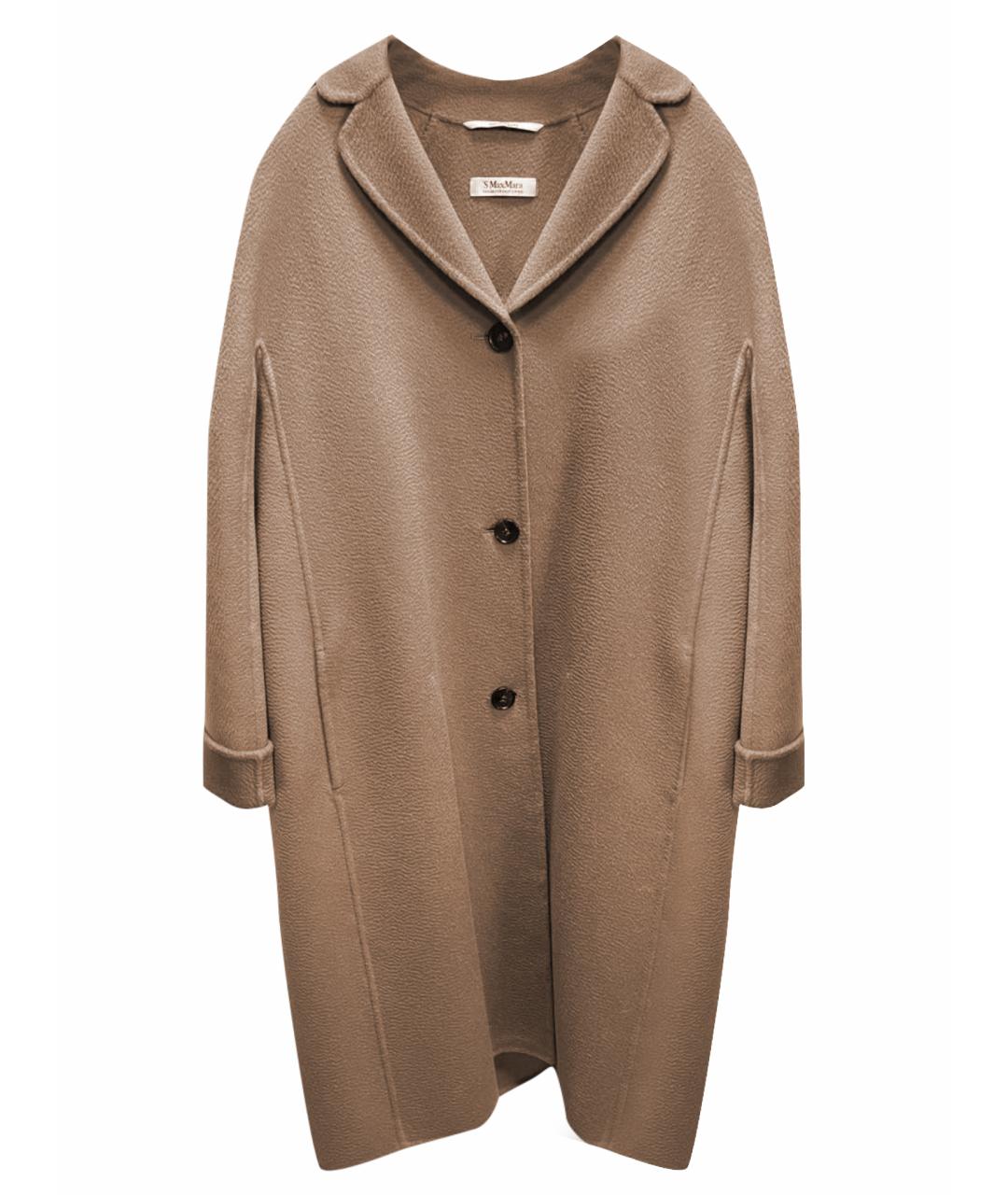 'S MAX MARA Бежевое шерстяное пальто, фото 1