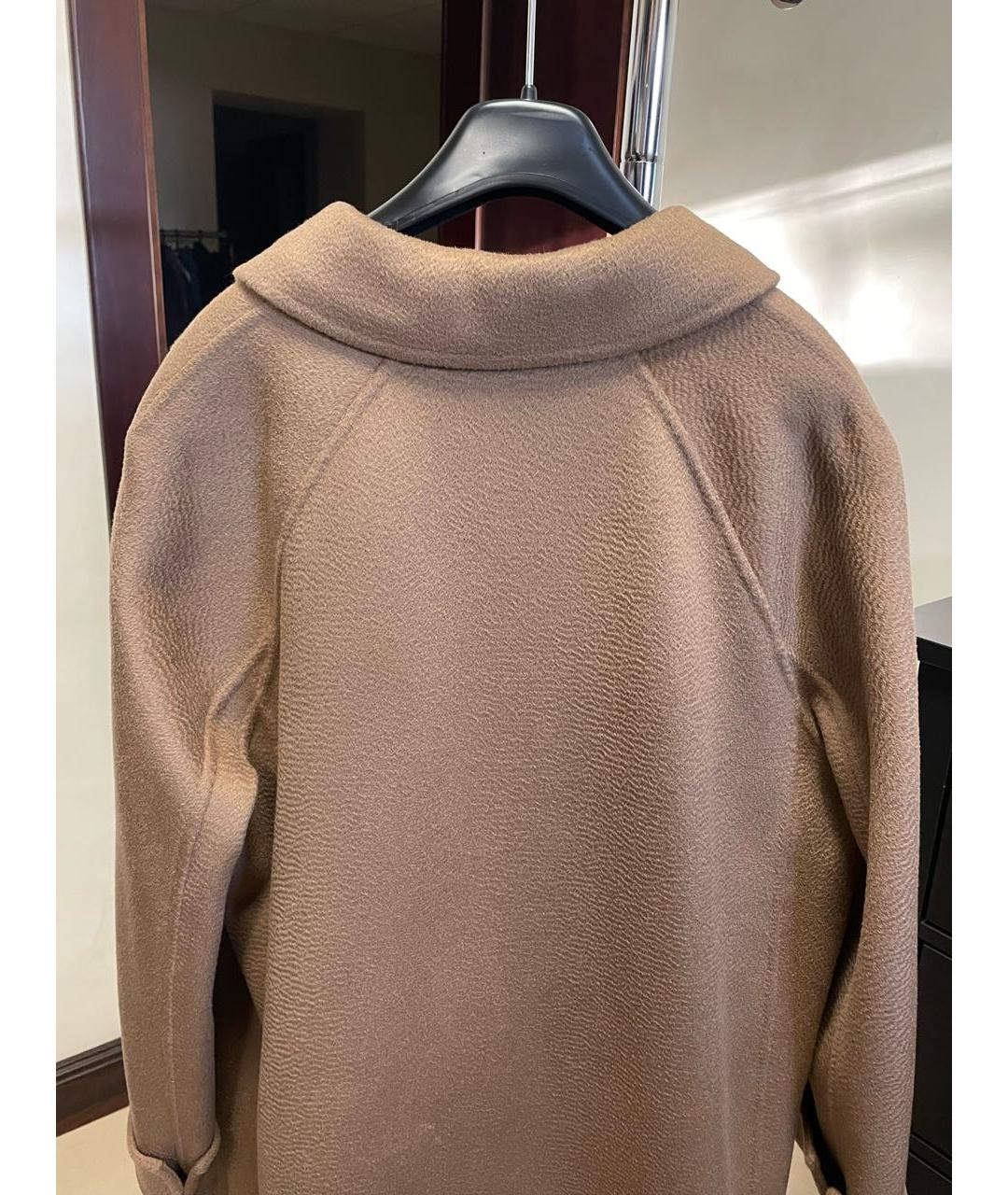 'S MAX MARA Бежевое шерстяное пальто, фото 3