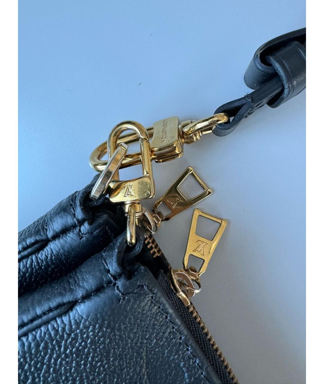 LOUIS VUITTON PRE-OWNED Черная кожаная сумка с короткими ручками, фото 5