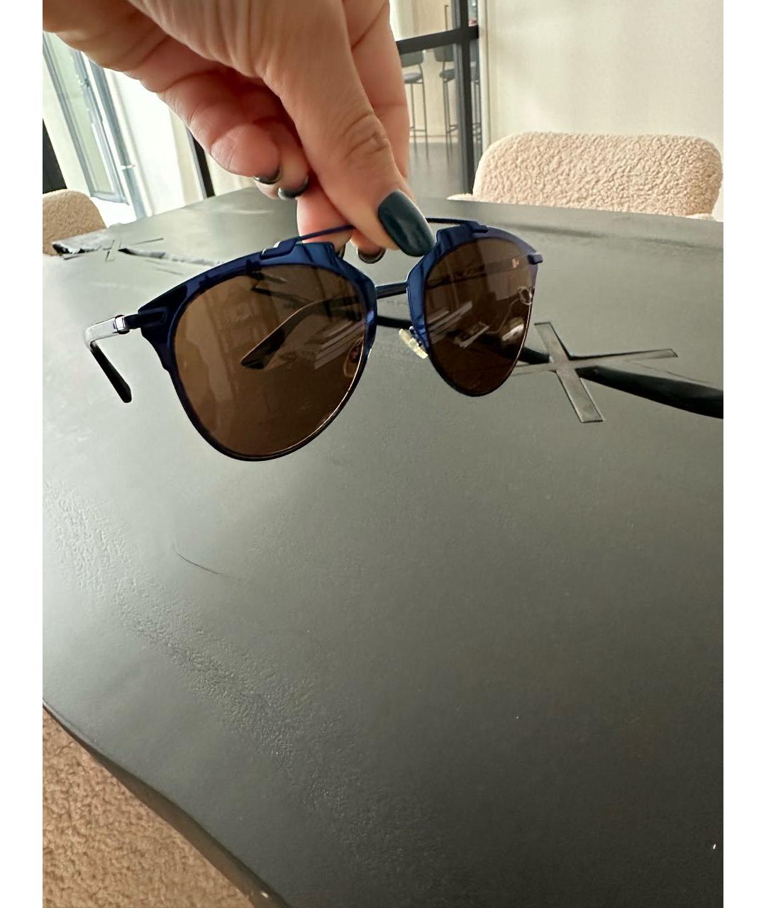 CHRISTIAN DIOR PRE-OWNED Синие пластиковые солнцезащитные очки, фото 2