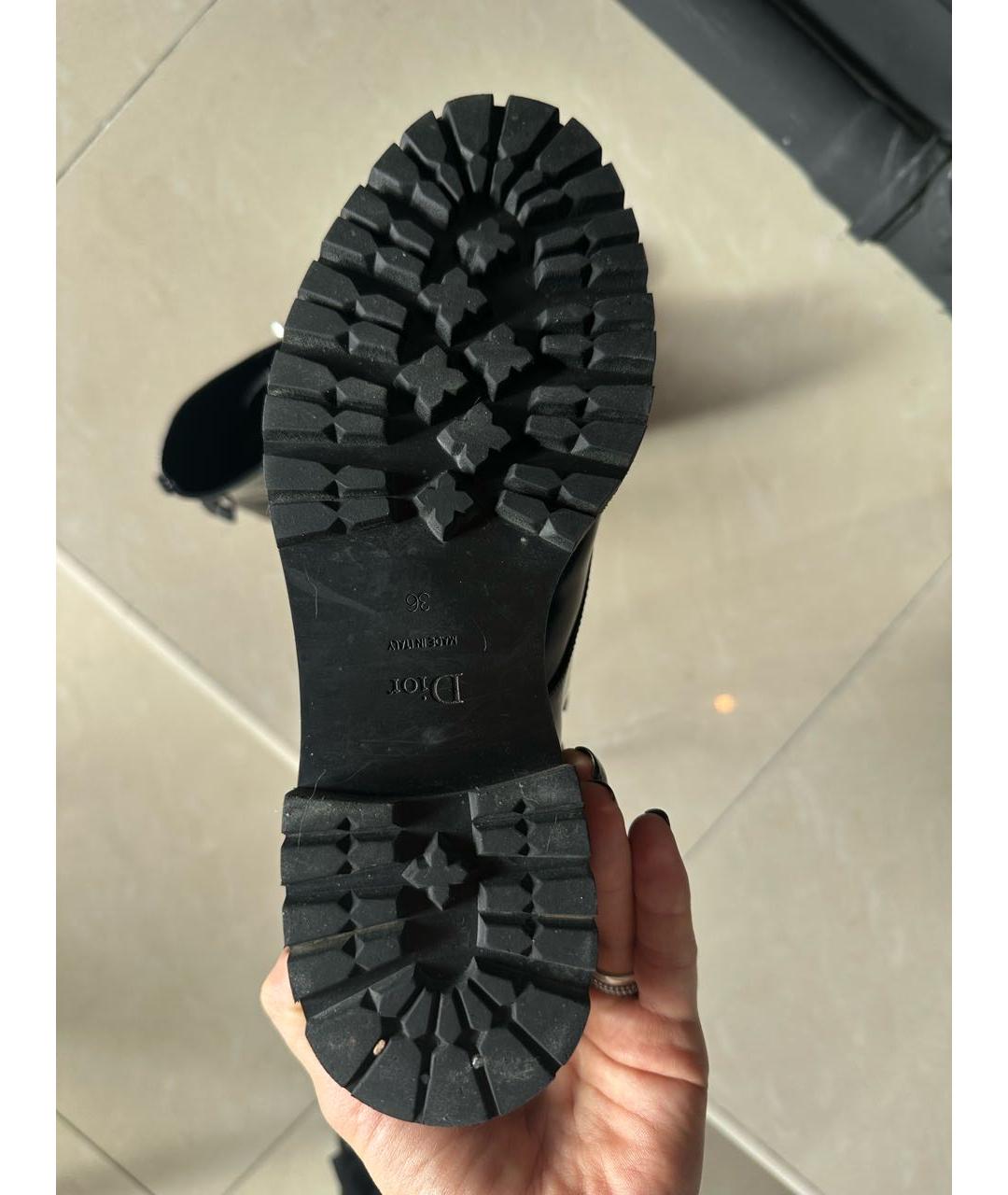 CHRISTIAN DIOR PRE-OWNED Черные ботинки из лакированной кожи, фото 7