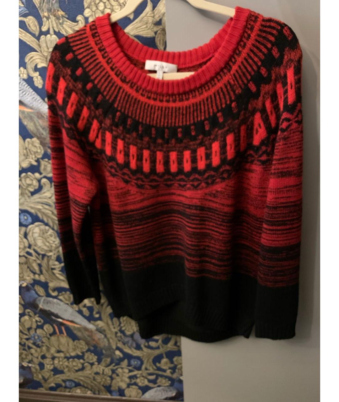 MILLY Красный шерстяной джемпер / свитер, фото 8