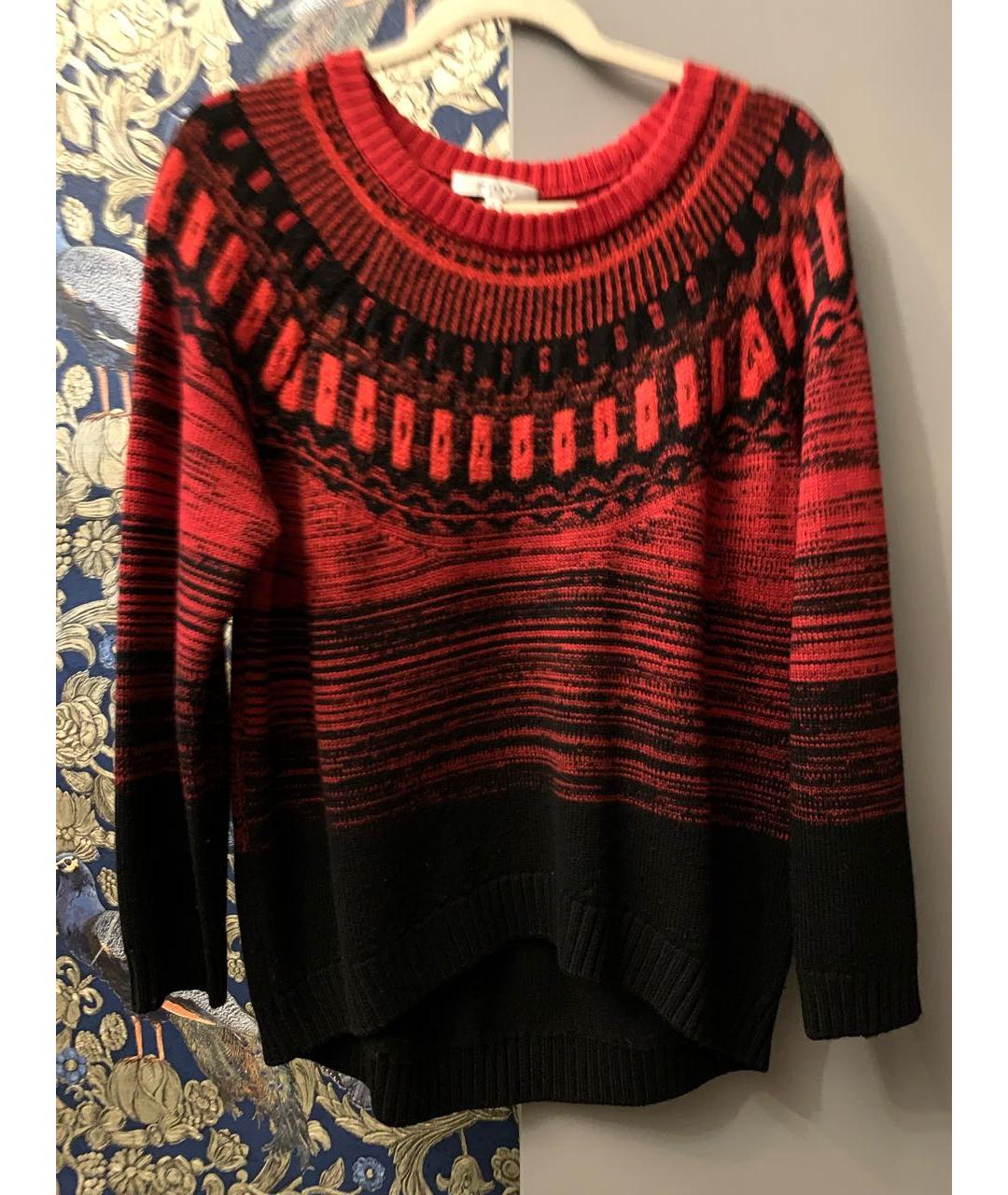 MILLY Красный шерстяной джемпер / свитер, фото 9