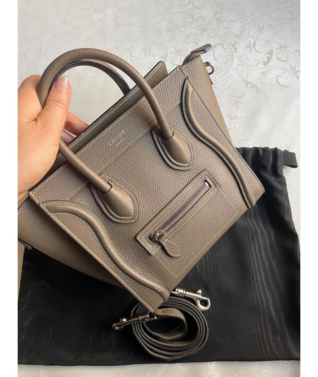 CELINE Кожаная сумка через плечо, фото 2